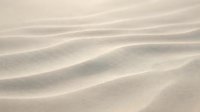 Smooth beige sand dunes with flowing curves and gentle ripples creating natural abstract patterns for backgrounds and textures.