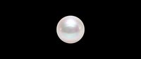Lustrous white pearl sphere isolated on transparent background, ready for design use on t-shirts, clipart, stickers, print-on-demand products, and sublimation projects.