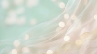 Soft pastel gradient background with flowing curves and bokeh lights in mint green and peach tones for modern design projects.