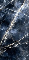 Dark blue marble texture with golden veins creating dramatic contrast on polished stone surface. Luxury natural pattern for interior design projects.