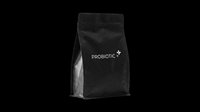 Probiotic supplement pouch with sealed top on transparent background, ready for t-shirt design, clipart, stickers, sublimation and print-on-demand product mockups.