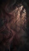 Dark mystical smoke swirls with ornate decorative flourishes creating atmospheric background for gothic design projects and fantasy artwork.