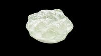Raw green crystal gemstone isolated on transparent background, ready for stickers, print on demand, T-shirt design, clipart, and sublimation projects.