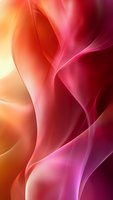Abstract flowing curves in vibrant orange, red and pink create dynamic waves and smooth gradients against dark background, suitable for modern design projects.
