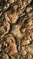 Cracked and parched earth surface with deep fissures and brown soil texture, suitable for drought, climate change, environmental, and agricultural design projects.