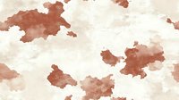 Abstract watercolor texture with organic rust and cream colored stains creating artistic background for modern design projects and creative applications.