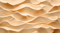 Soft beige waves create abstract organic pattern with gentle curves and flowing lines. Light and shadow interplay adds depth to minimalist sand-colored background.