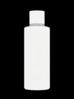 Blank plastic bottle with flip cap, isolated on transparent background. Ready for mockup, label design, packaging, clipart, print on demand, and sticker projects.
