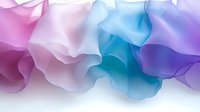 Ethereal flowing abstract smoke waves in pink, blue and purple colors create dreamy atmospheric background for creative design projects.