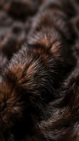 Close-up macro shot of brown animal fur texture showing detailed hair strands and natural patterns for wildlife and nature photography backgrounds.