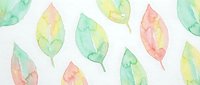 Watercolor autumn leaves seamless pattern with green yellow orange foliage on white background perfect for textile wallpaper scrapbook wrapping paper design.