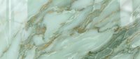 Elegant green marble texture with gold veining patterns for luxury interior design backgrounds and sophisticated decorative surfaces.