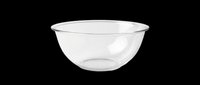 Clear glass mixing bowl isolated on transparent background, ready for kitchen design, recipes, cooking tutorials, t-shirt designs, clipart, print-on-demand products, and sublimation projects.