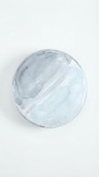 Watercolor circle with soft gray and blue brushstrokes on white background, isolated design element suitable for graphic design, web projects, and creative compositions.
