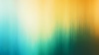 Blurred abstract background with vibrant turquoise and golden yellow gradient colors creating atmospheric depth and motion effect. Soft defocused texture for design projects.