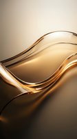 Smooth golden liquid waves flowing with elegant curves and reflective surface creating luxurious abstract motion for premium design projects.