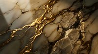 Luxurious golden marble texture with intricate veining and rich brown tones for elegant interior design and sophisticated backgrounds.
