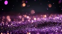 Magical purple and pink glitter background with bokeh lights and sparkles creating dreamy abstract texture for luxury design and festive decoration.