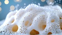 White lace fabric with intricate crochet patterns and golden bokeh lights creating dreamy textile background for wedding decor and romantic design projects.