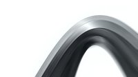Abstract curved metallic surface with smooth gradient transitions creating modern minimalist composition for contemporary design projects.