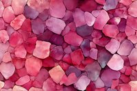 Pink and purple watercolor mosaic pattern with organic shapes creating romantic textured background. Seamless design for fabric, wallpaper and wrapping paper.