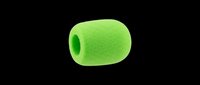Bright green foam roller isolated on transparent background, ready for fitness design use on t-shirts, clipart, stickers, and print-on-demand products.
