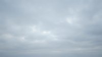 Overcast gray sky with soft white clouds creating moody atmospheric background for weather forecasts, nature photography and seasonal content.