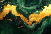 Abstract luxury marble background with emerald green and gold swirls, natural stone texture pattern with glitter effect for elegant wall art decor.