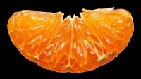 Peeled orange or grapefruit segment isolated on transparent background, ready for clipart, t-shirt design, stickers, print-on-demand products, and sublimation projects.