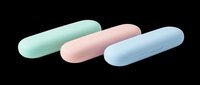 Pastel toothbrush travel cases in mint, pink, and blue, isolated on transparent background. Great for stickers, print on demand, T-shirt design, and clipart use.