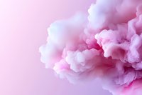 Soft pink smoke clouds creating dreamy abstract background with gentle swirling motion effect, suitable for cosmetic advertising and romantic designs.