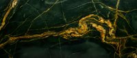 Luxurious dark green marble surface with dramatic golden veining patterns creating elegant natural stone texture for premium interior design projects.