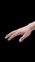 Caucasian male hand reaching or grabbing, isolated on transparent background, cut out and ready for T-shirt design, stickers, clipart, and print on demand use.