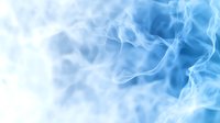 Ethereal blue smoke swirls creating abstract patterns against white background, flowing movement captures mysterious atmospheric effect for creative designs.