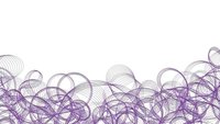 Purple abstract flowing lines and curves creating dynamic wave pattern on white background for modern graphic design projects.