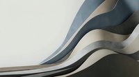 Abstract flowing waves in blue and beige tones creating dynamic movement and depth for modern interior design and contemporary art projects.