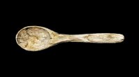 Rustic wooden spoon isolated on transparent background, watercolor style, ready for T-shirt design, stickers, clipart, print on demand, and sublimation projects.