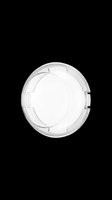 Clear round plastic ashtray isolated on transparent background, ready for print on demand, stickers, clipart, T-shirt design, sublimation, and digital craft projects.