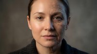Middle-aged Caucasian woman with half face showing aging effects, wrinkles and skin texture comparison for skincare and anti-aging concepts.