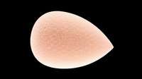 Soft peachy teardrop shape with subtle texture, isolated on transparent background. Ready for design use on t-shirts, clipart, stickers, print-on-demand products, and sublimation projects.
