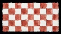 Checkered red and white tile pattern with textured, weathered surface isolated on transparent background, ready for sublimation, print-on-demand products, t-shirt designs, and digital crafts.