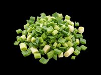 Chopped green onions isolated on transparent background, ready for culinary design, recipe graphics, food packaging, cooking blogs, restaurant menus, and print-on-demand kitchen products.