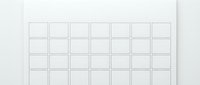 Empty grid template with blank squares for planning, organizing projects, calendars, worksheets, educational materials, and creative layouts on white background.