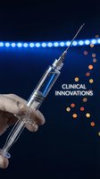 Medical professional holding syringe with blue liquid against futuristic background with bokeh lights for healthcare innovation and pharmaceutical research.