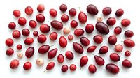 Fresh red and dark burgundy grapes arranged on white background, isolated produce for food and beverage design, cooking, nutrition, and healthy eating content.