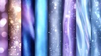 Magical cosmic fabric textures with sparkling glitter effect in blue and purple gradient colors for fantasy design backgrounds.