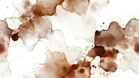 Abstract watercolor background with brown and beige ink blots creating organic flowing patterns for modern design projects and artistic compositions.