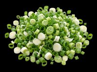 Chopped green onions and white onion pieces isolated on transparent background, ready for culinary design, recipe graphics, food packaging, cooking blogs, restaurant menus, and print-on-demand kitchen products.