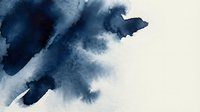 Abstract navy blue watercolor paint strokes on white paper creating artistic flowing patterns for creative design projects and modern decor.