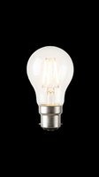 Vintage filament LED light bulb isolated on transparent background, ready for T-shirt design, stickers, clipart, print on demand, and sublimation projects.